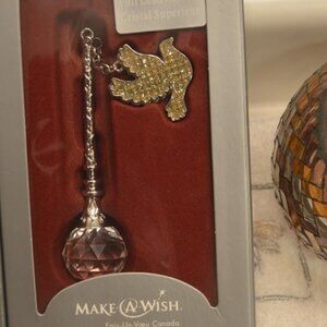 Bowring Make-A-Wish Dove/ Lead Crystal Ornament. Collectible to begin a new year